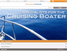 Tablet Screenshot of cruisermarine.com